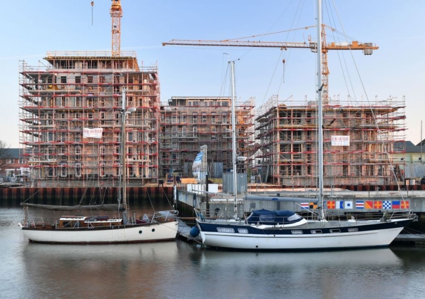 Alle drei Häuser Wohnen am Yachthafen